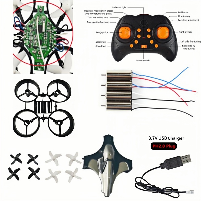 Kit Drone DIY Lengkap 2.4G 6Ax - Eachine Drone E010 ulasan dan harga
