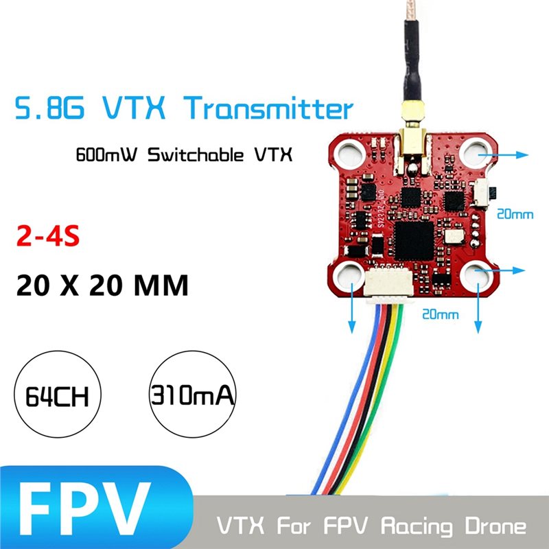 B27B MINI008 VTX 64CH 5.8G Mod - Drone Racing Vtx ulasan dan harga